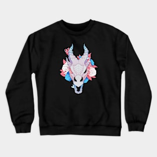 Overgrown Dragon Skull - Trans Crewneck Sweatshirt